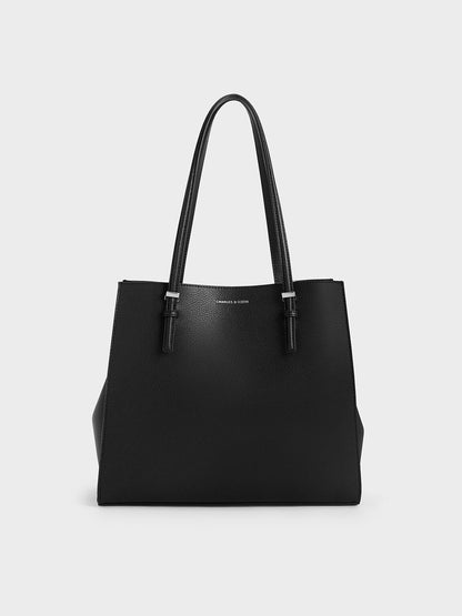 CHARLES & KEITH Special Offer | Sansa Tote Bag - Noir