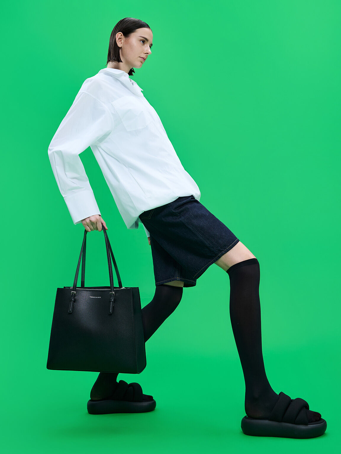 CHARLES & KEITH Special Offer | Sansa Tote Bag - Noir