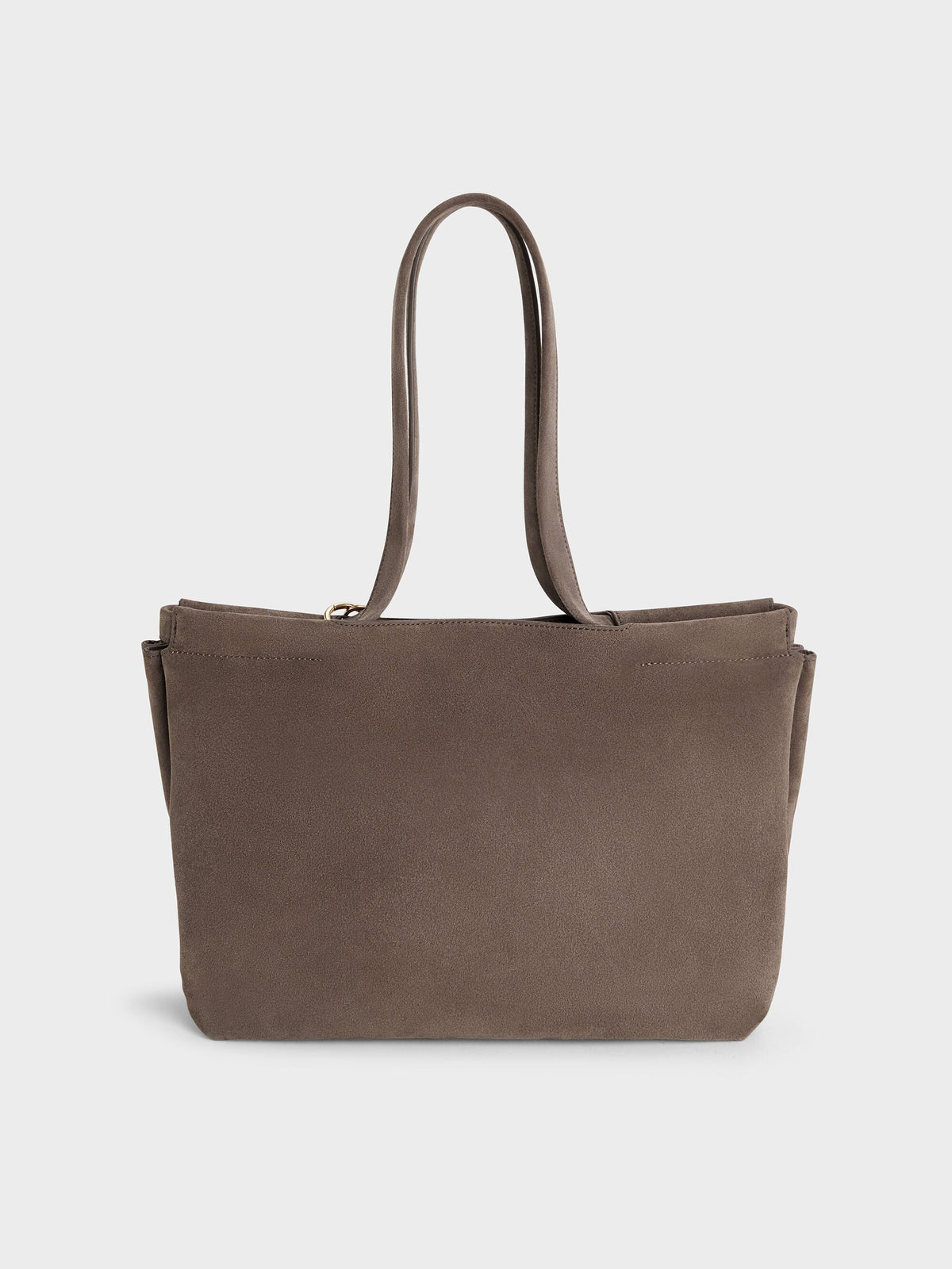 CHARLES & KEITH Popular | XL Zephyr Tassel Tote Bag - Stone Grey