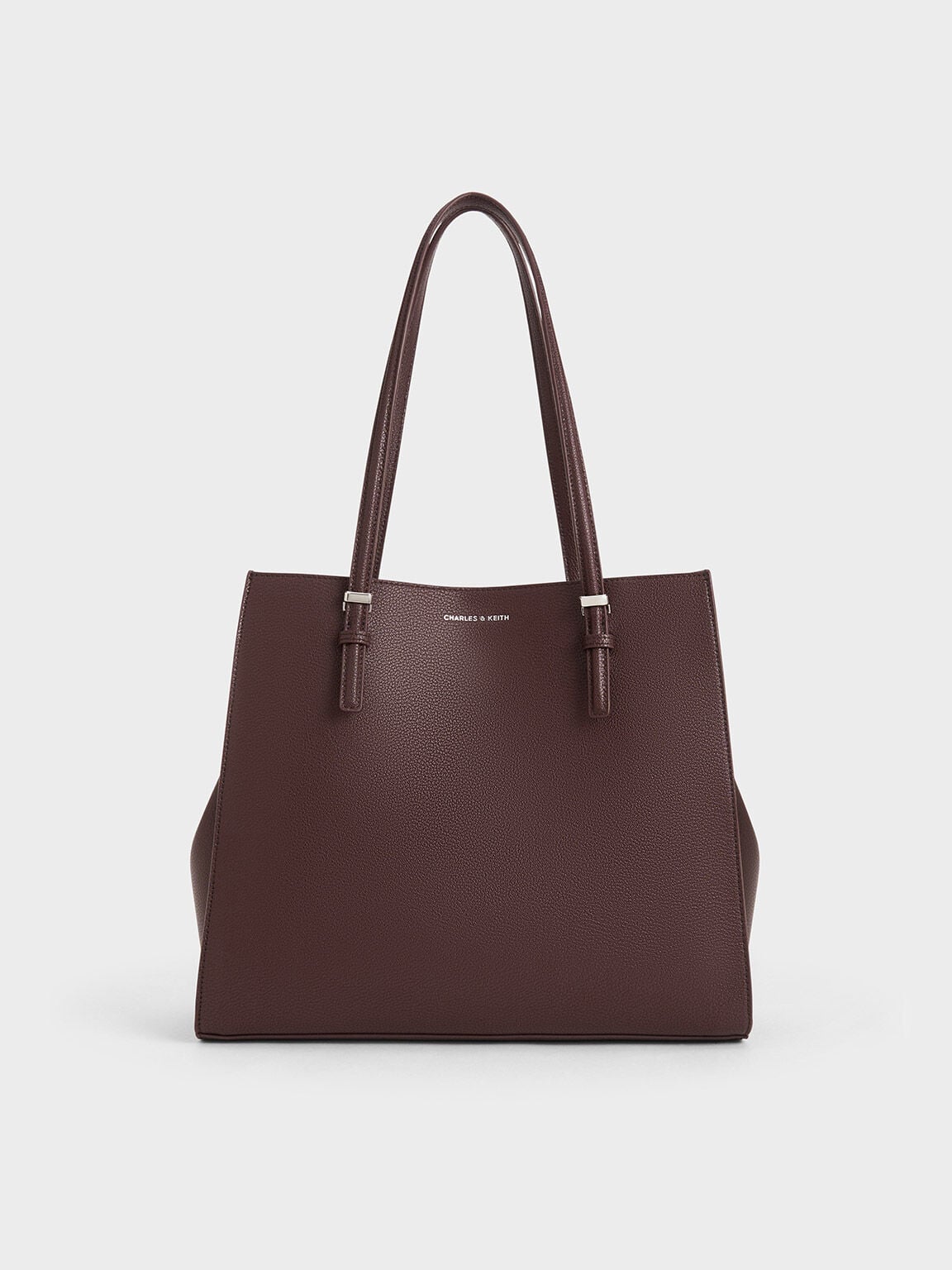CHARLES & KEITH Deals | Sansa Tote Bag - Plum