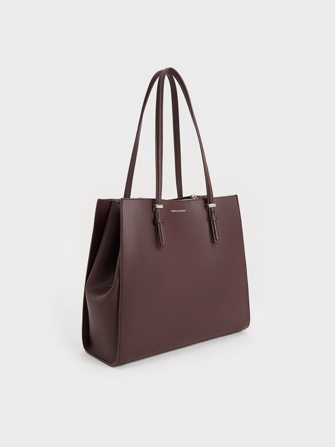 CHARLES & KEITH Deals | Sansa Tote Bag - Plum