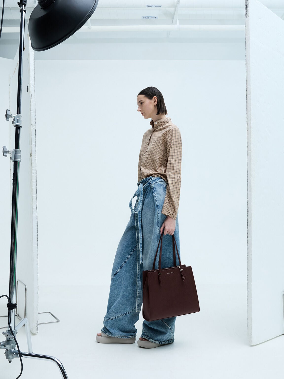 CHARLES & KEITH Deals | Sansa Tote Bag - Plum