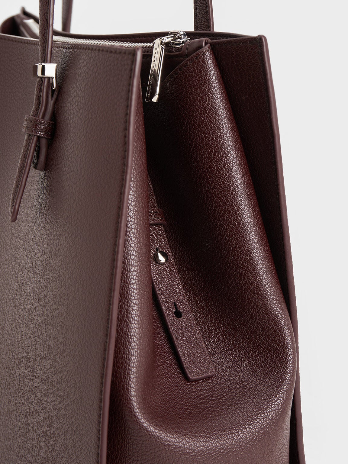 CHARLES & KEITH Deals | Sansa Tote Bag - Plum