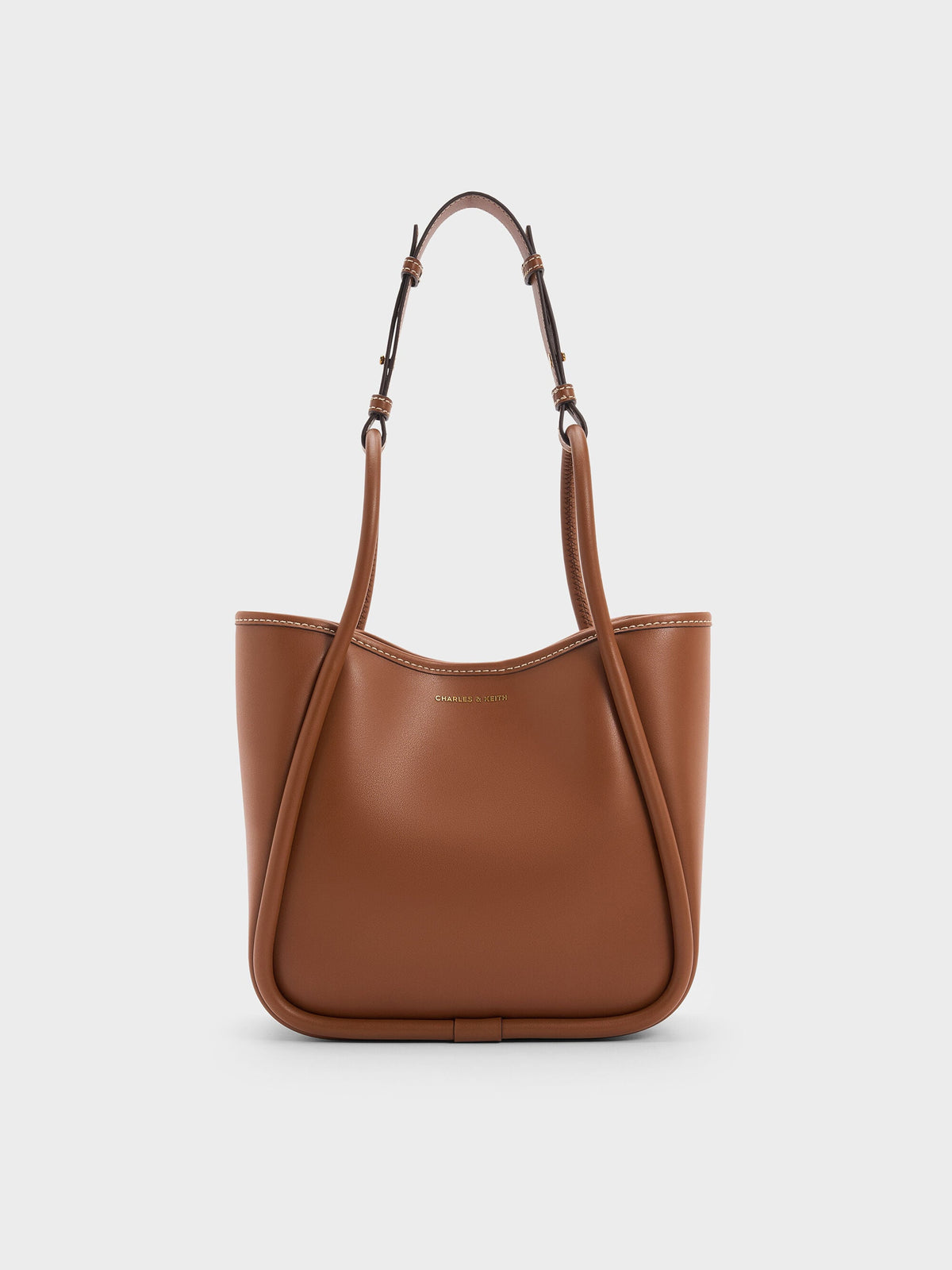 CHARLES & KEITH Best Price | Mini Lyla Tubular Tote Bag - Chocolate