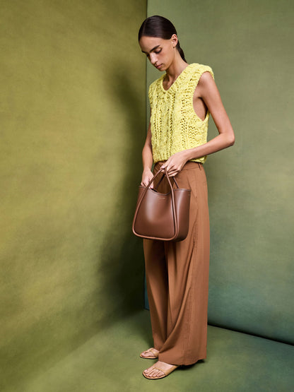 CHARLES & KEITH Best Price | Mini Lyla Tubular Tote Bag - Chocolate