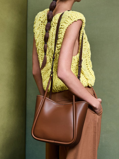 CHARLES & KEITH Best Price | Mini Lyla Tubular Tote Bag - Chocolate