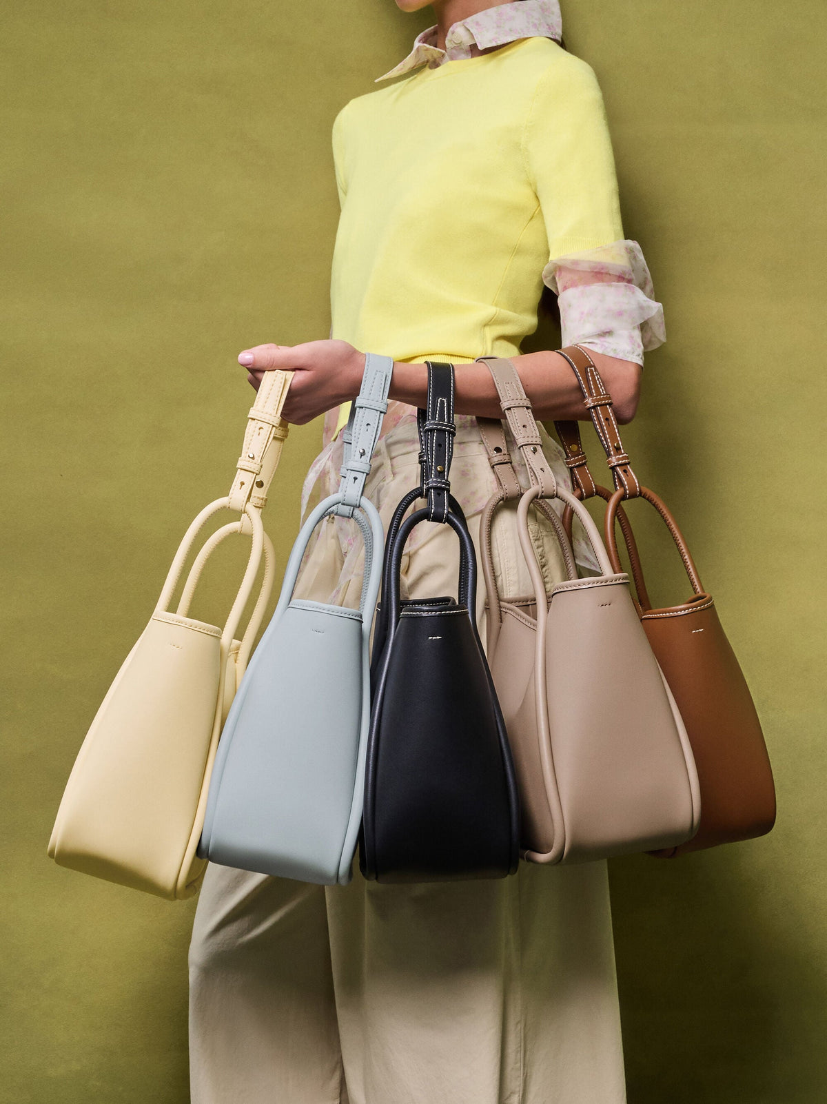 CHARLES & KEITH Best Price | Mini Lyla Tubular Tote Bag - Chocolate