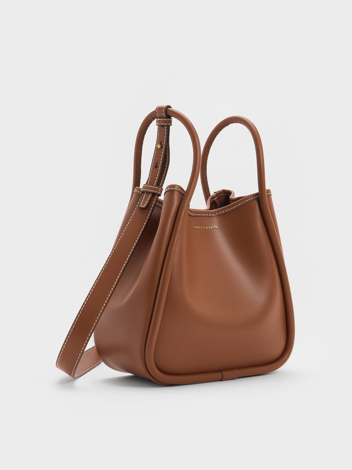 CHARLES & KEITH Best Price | Mini Lyla Tubular Tote Bag - Chocolate