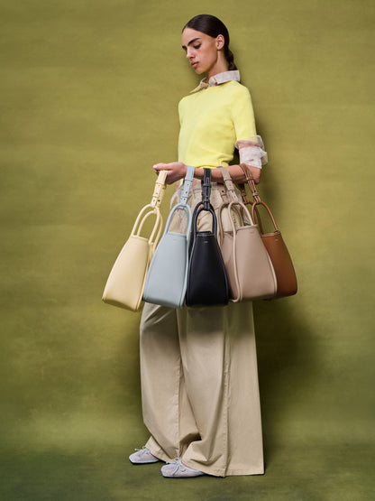 CHARLES & KEITH Best Price | Mini Lyla Tubular Tote Bag - Chocolate