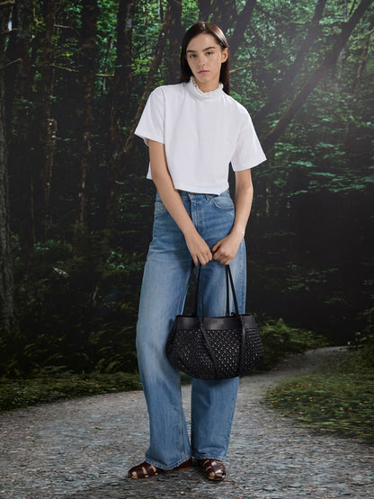 CHARLES & KEITH Everyday | Calla Woven Tote Bag - Black