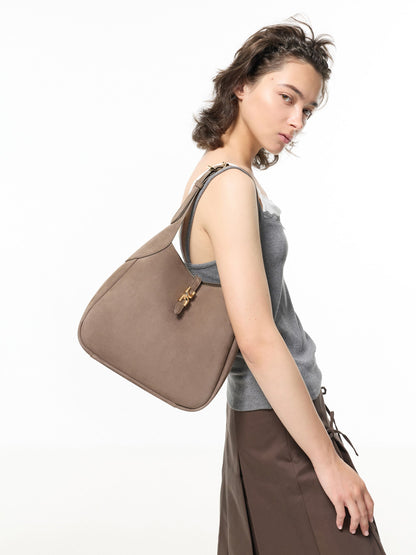 CHARLES & KEITH Popular | Adalyn Hobo Bag - Stone Grey