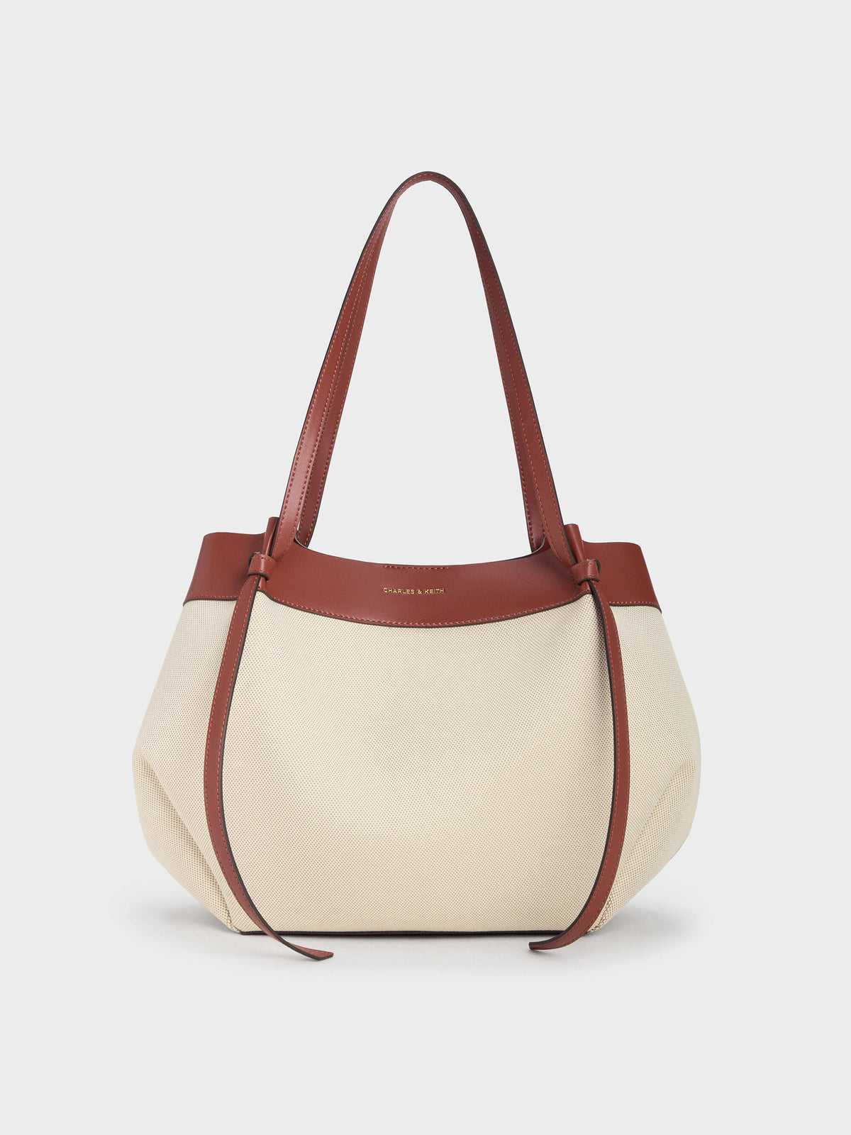 CHARLES & KEITH Exclusive | XL Calla Canvas Tote Bag - Brick