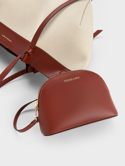 CHARLES & KEITH Exclusive | XL Calla Canvas Tote Bag - Brick
