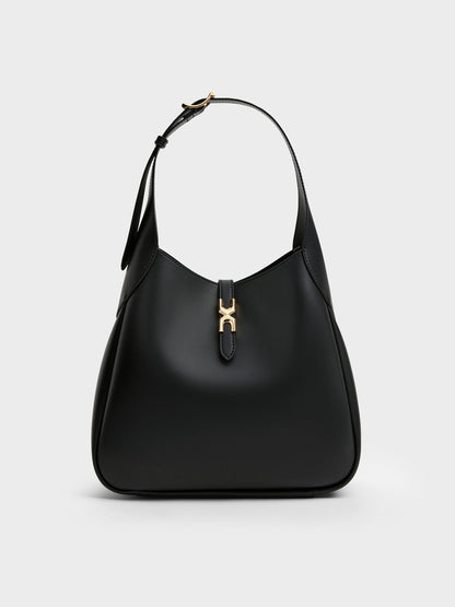 CHARLES & KEITH Special Offer | Adalyn Hobo Bag - Black