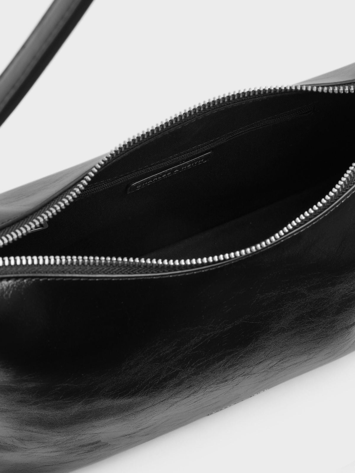 CHARLES & KEITH Popular | Atwood Chain Convertible Hobo Bag - Noir