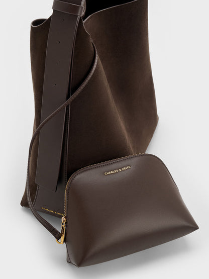 CHARLES & KEITH Special Offer | Edna Tote Bag - Espresso Brown