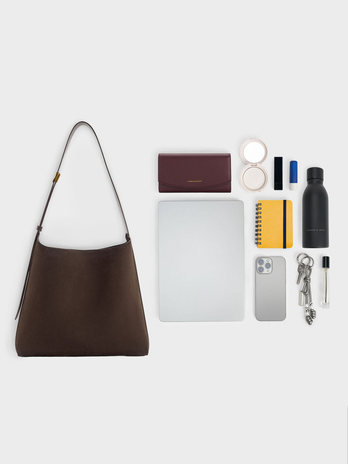 CHARLES & KEITH Special Offer | Edna Tote Bag - Espresso Brown