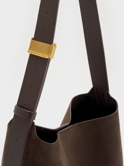 CHARLES & KEITH Special Offer | Edna Tote Bag - Espresso Brown