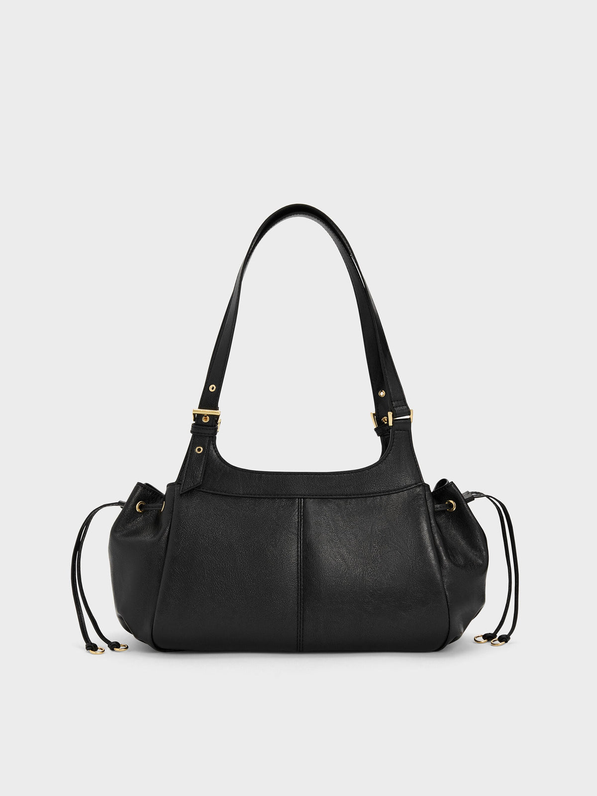 CHARLES & KEITH Exclusive | Lillith Drawstring Tote Bag - Black