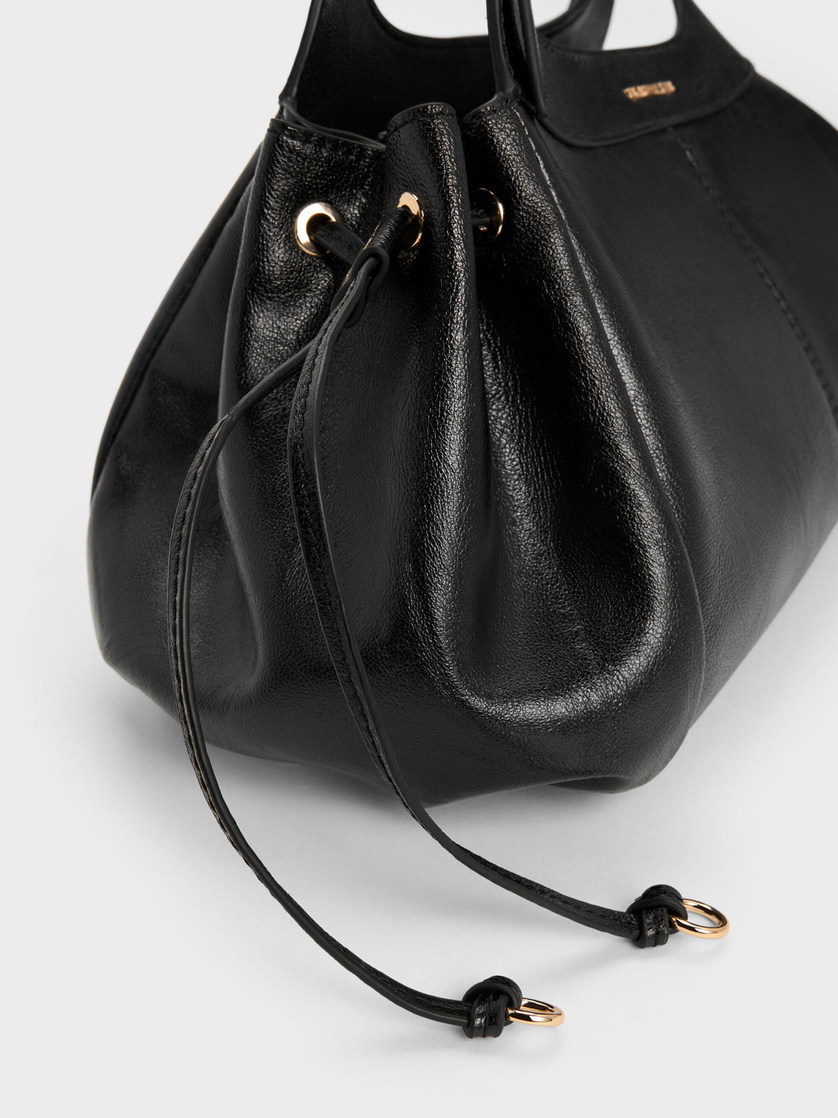CHARLES & KEITH Exclusive | Lillith Drawstring Tote Bag - Black