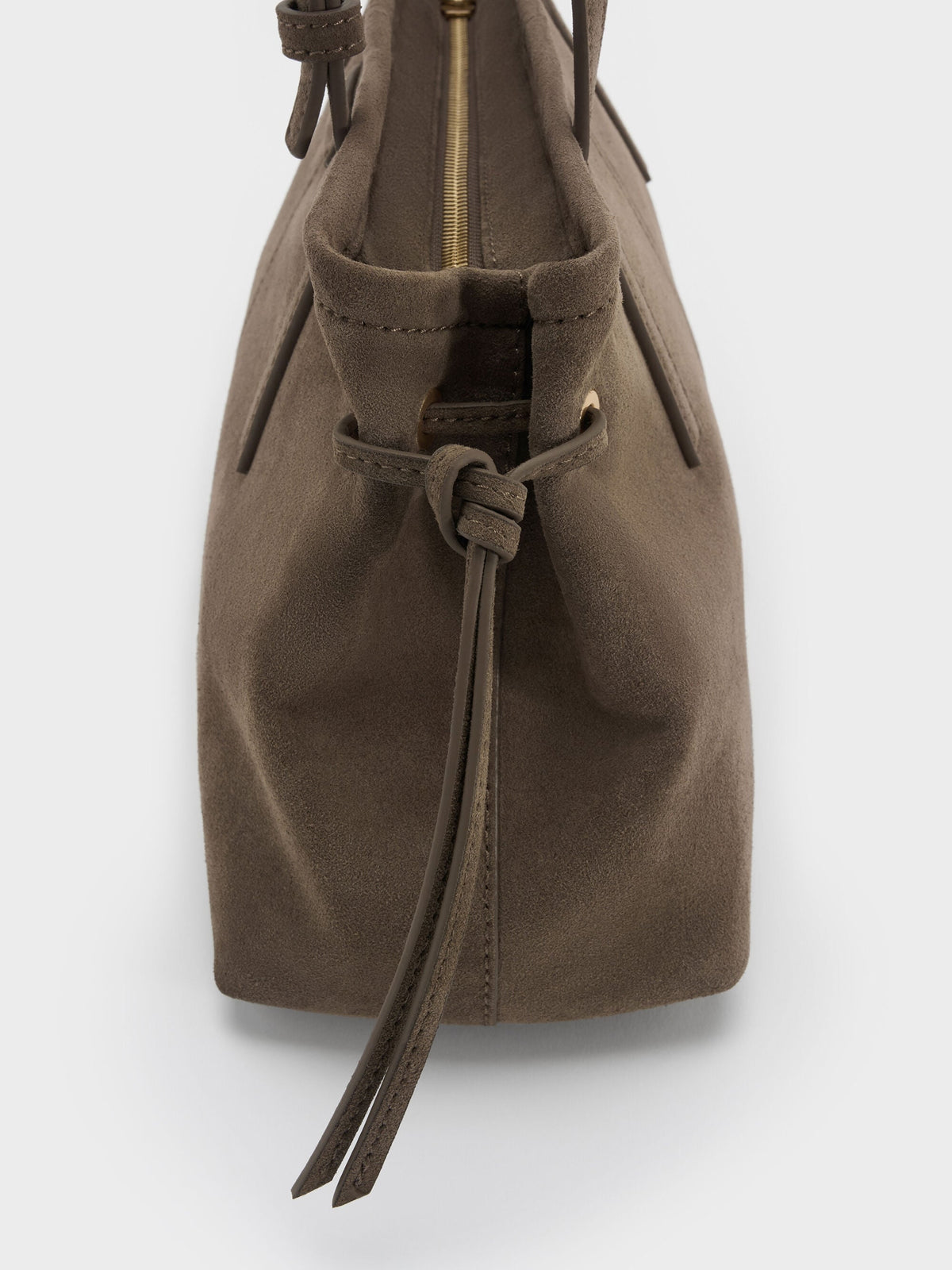 CHARLES & KEITH New | Noane Elongated-Handle Shoulder Bag - Stone Grey