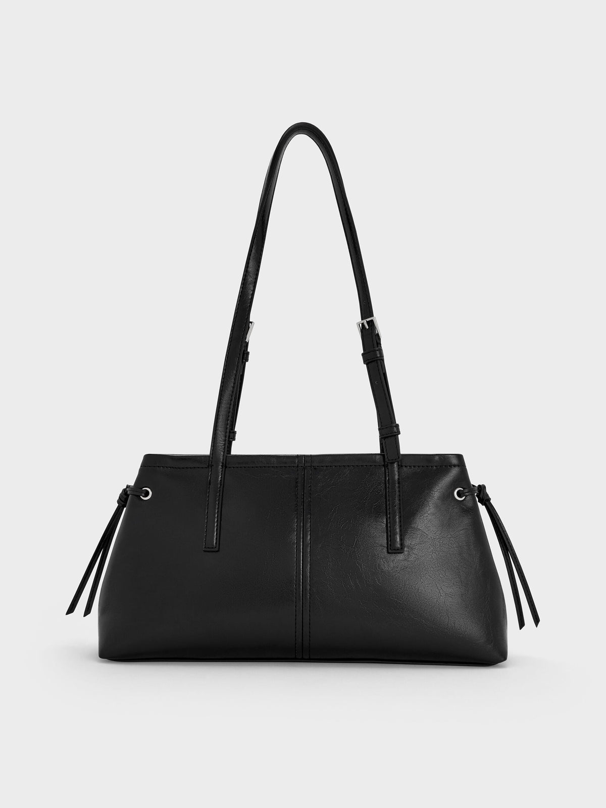 CHARLES & KEITH Best Price | Noane Elongated-Handle Shoulder Bag - Noir