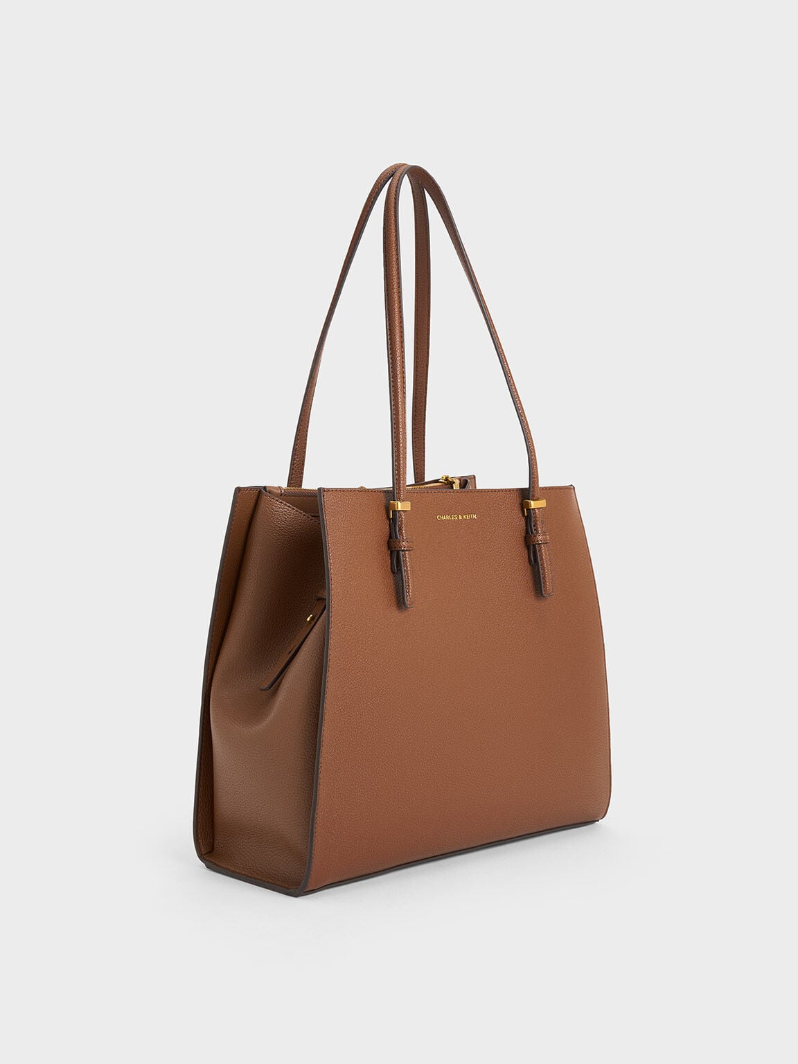 CHARLES & KEITH Smart Buy | Sansa Tote Bag - Chocolate