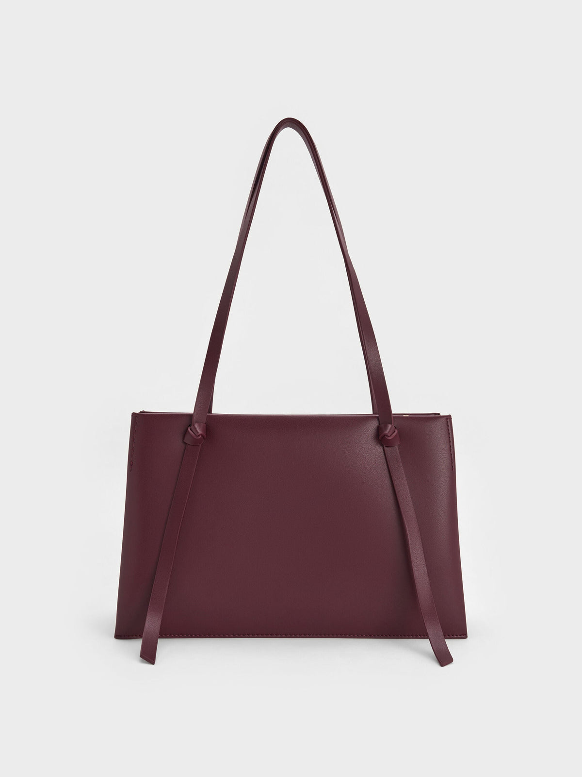 CHARLES & KEITH Best Price | Midori Geometric Tote Bag - Wineberry Red
