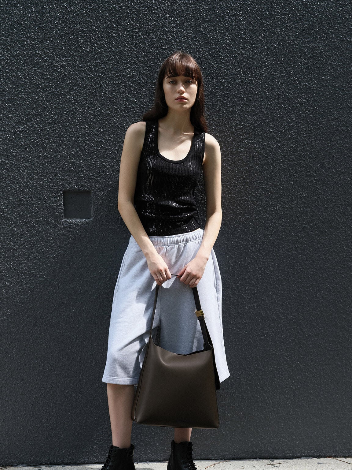 CHARLES & KEITH Latest | Edna Tote Bag - Dark Moss