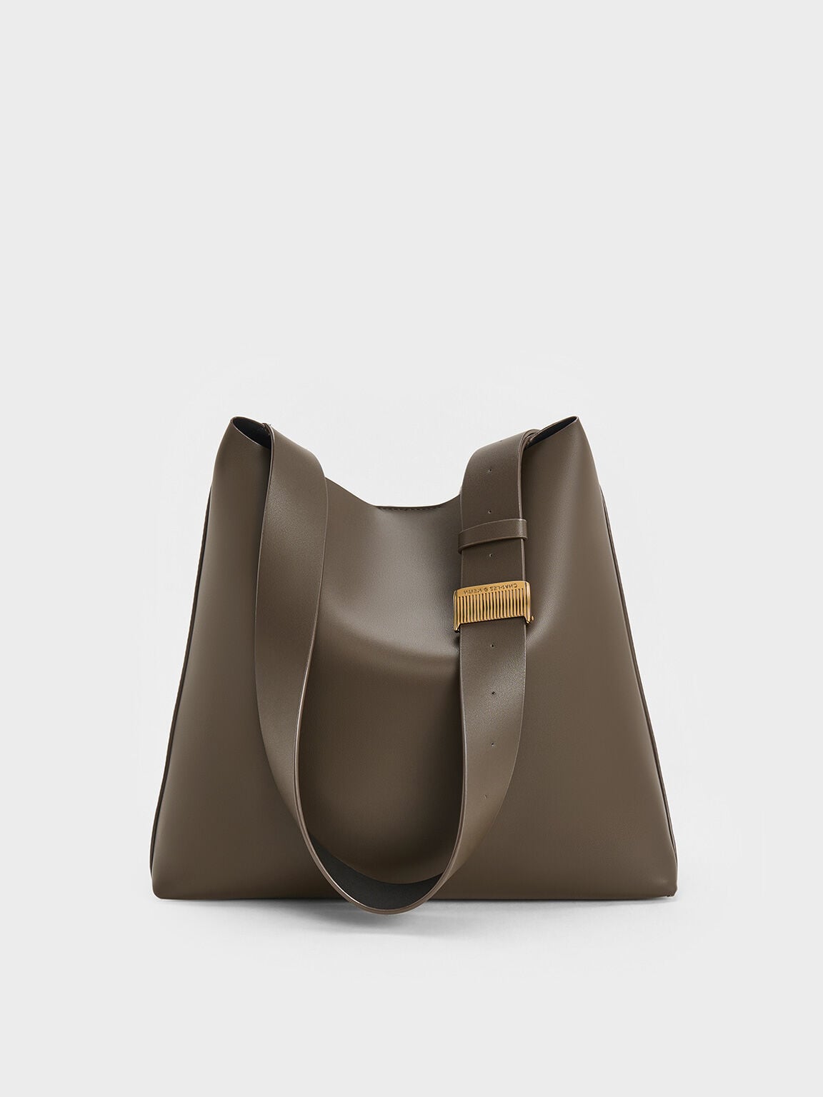 CHARLES & KEITH Latest | Edna Tote Bag - Dark Moss
