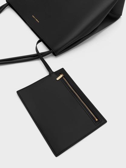 CHARLES & KEITH Popular | Leia Tote Bag - Black