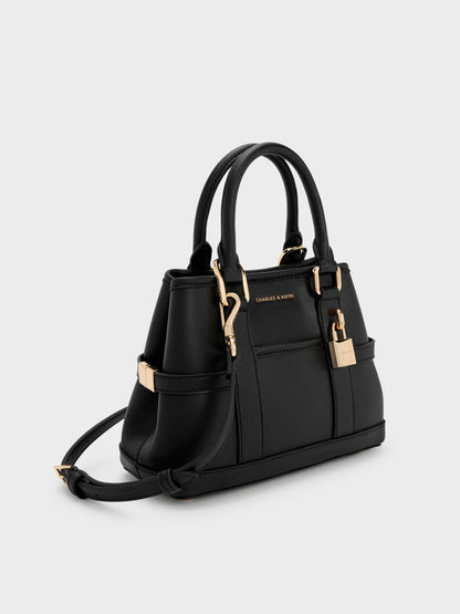 CHARLES & KEITH Deals | Mini Scottie Tote Bag - Black