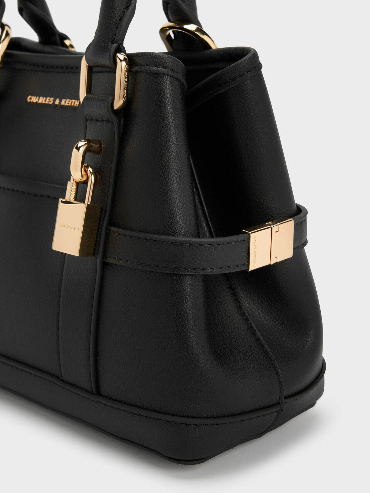 CHARLES & KEITH Deals | Mini Scottie Tote Bag - Black