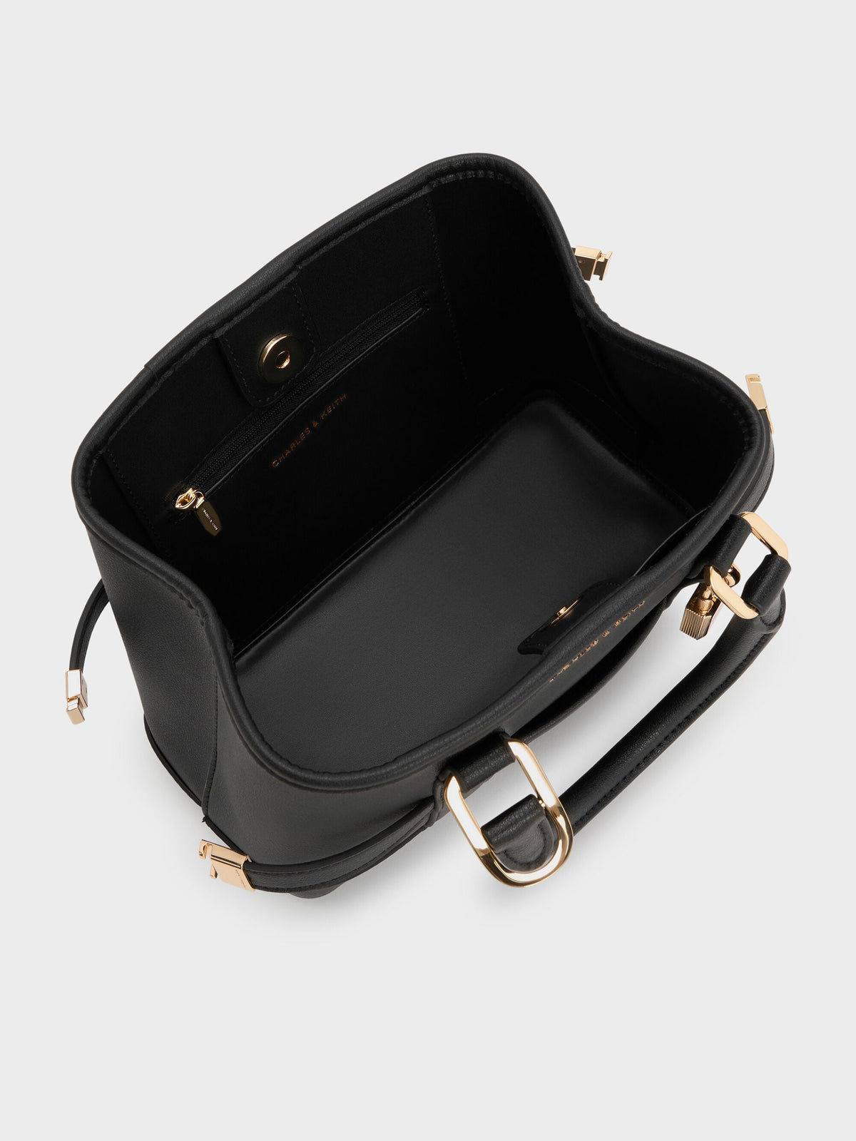 CHARLES & KEITH Deals | Mini Scottie Tote Bag - Black