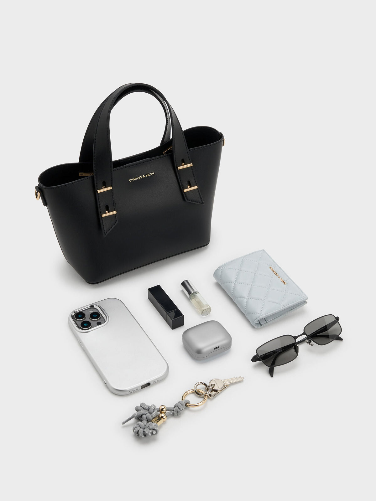 CHARLES & KEITH Trending | Mini Shania Tote Bag - Black