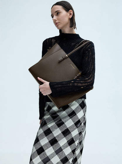 CHARLES & KEITH Value | Sansa Tote Bag - Dark Moss