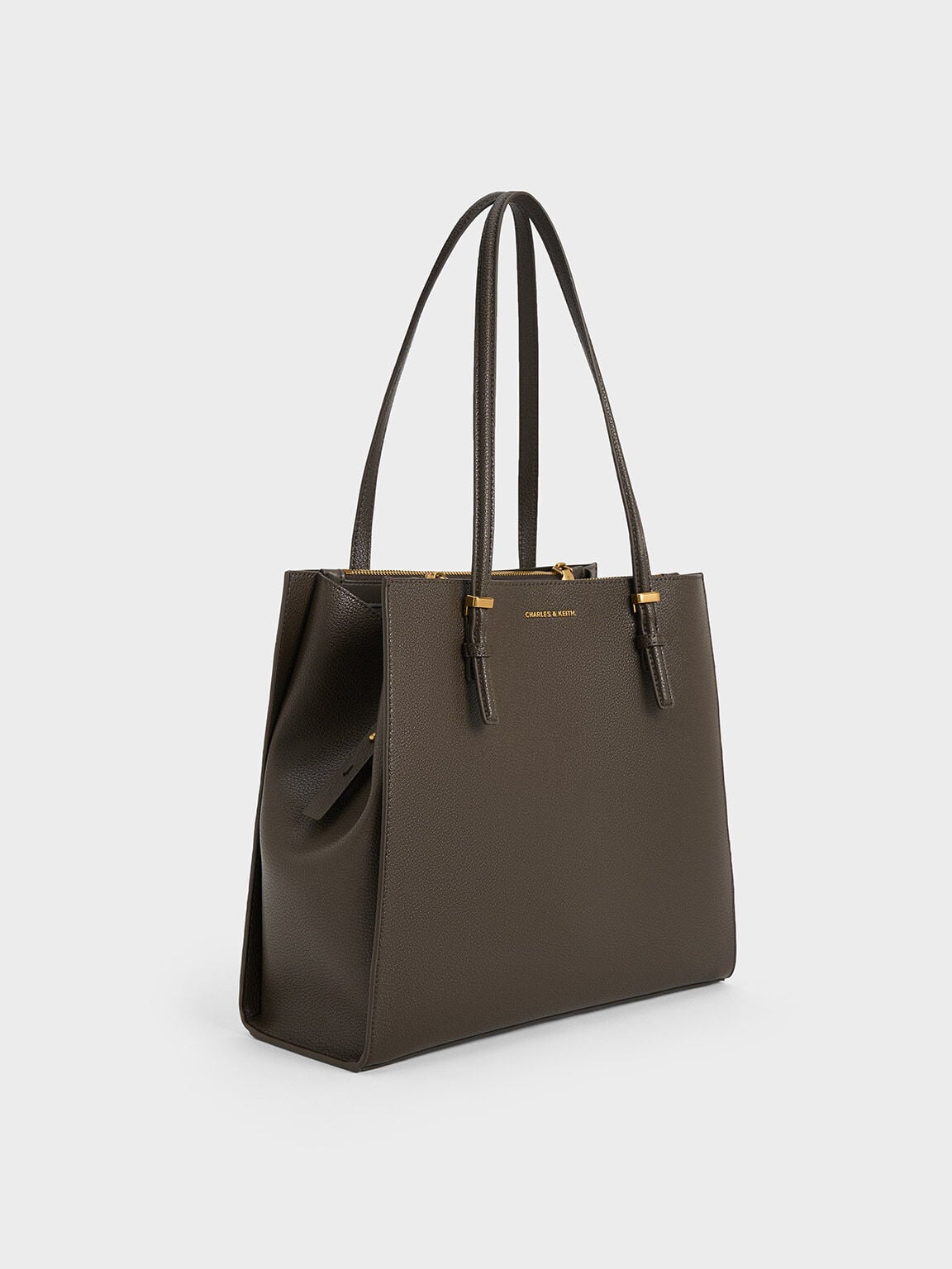 CHARLES & KEITH Value | Sansa Tote Bag - Dark Moss