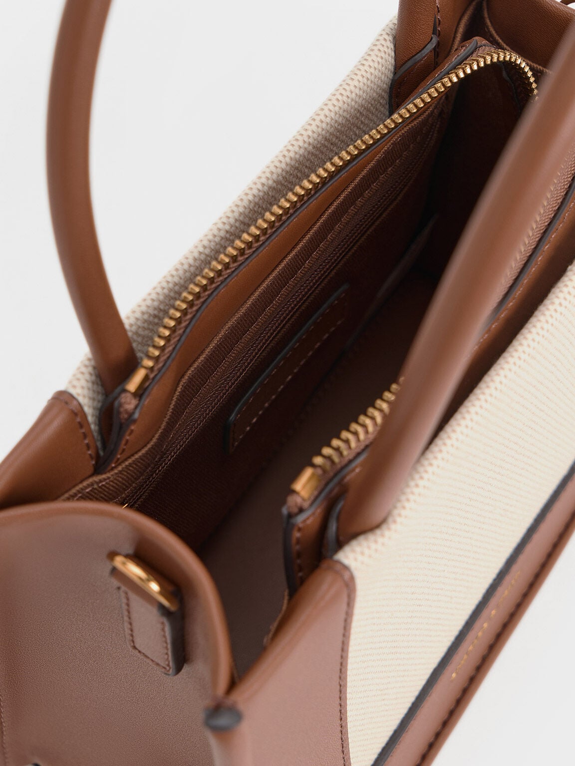 CHARLES & KEITH Special Offer | Mini Daylla Canvas Tote Bag - Tan