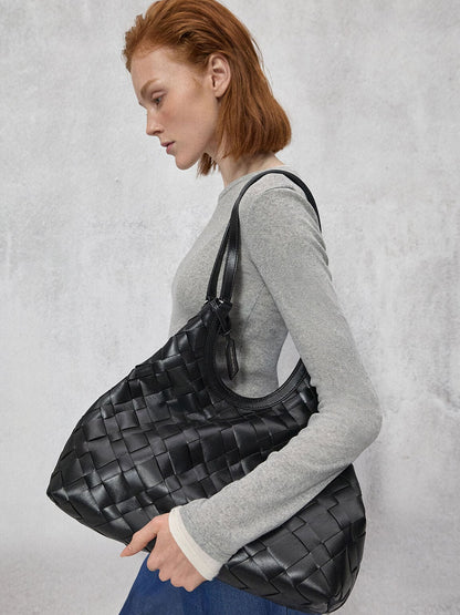 CHARLES & KEITH Trending | Ivette Woven Tote Bag - Noir