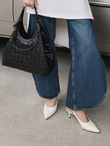 CHARLES & KEITH Trending | Ivette Woven Tote Bag - Noir