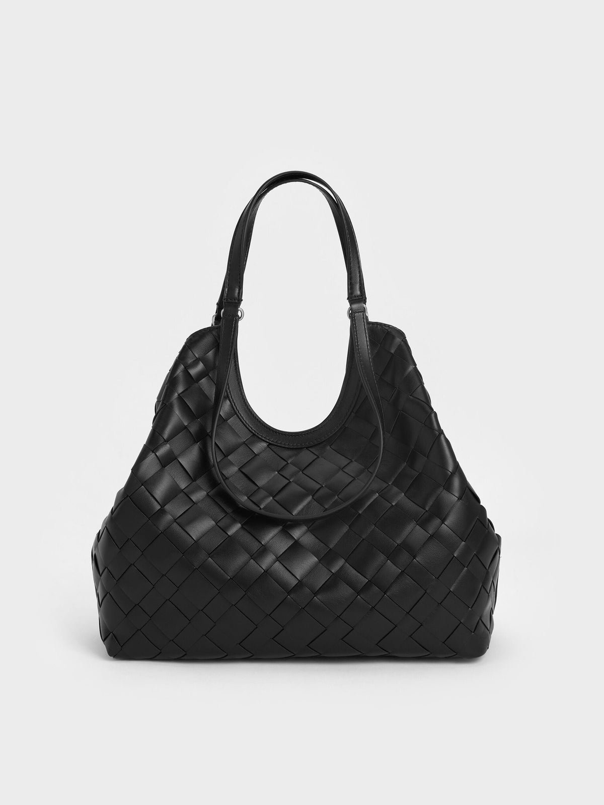 CHARLES & KEITH Trending | Ivette Woven Tote Bag - Noir