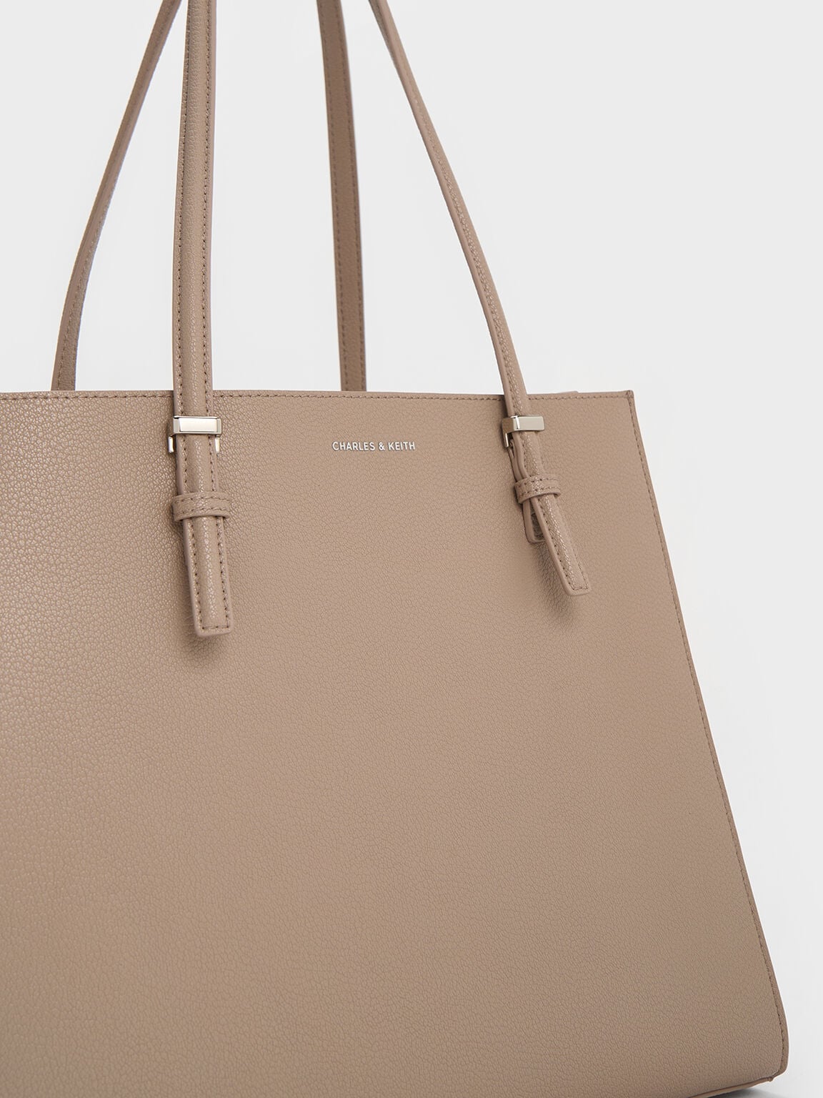 CHARLES & KEITH Discount | Sansa Tote Bag - Taupe