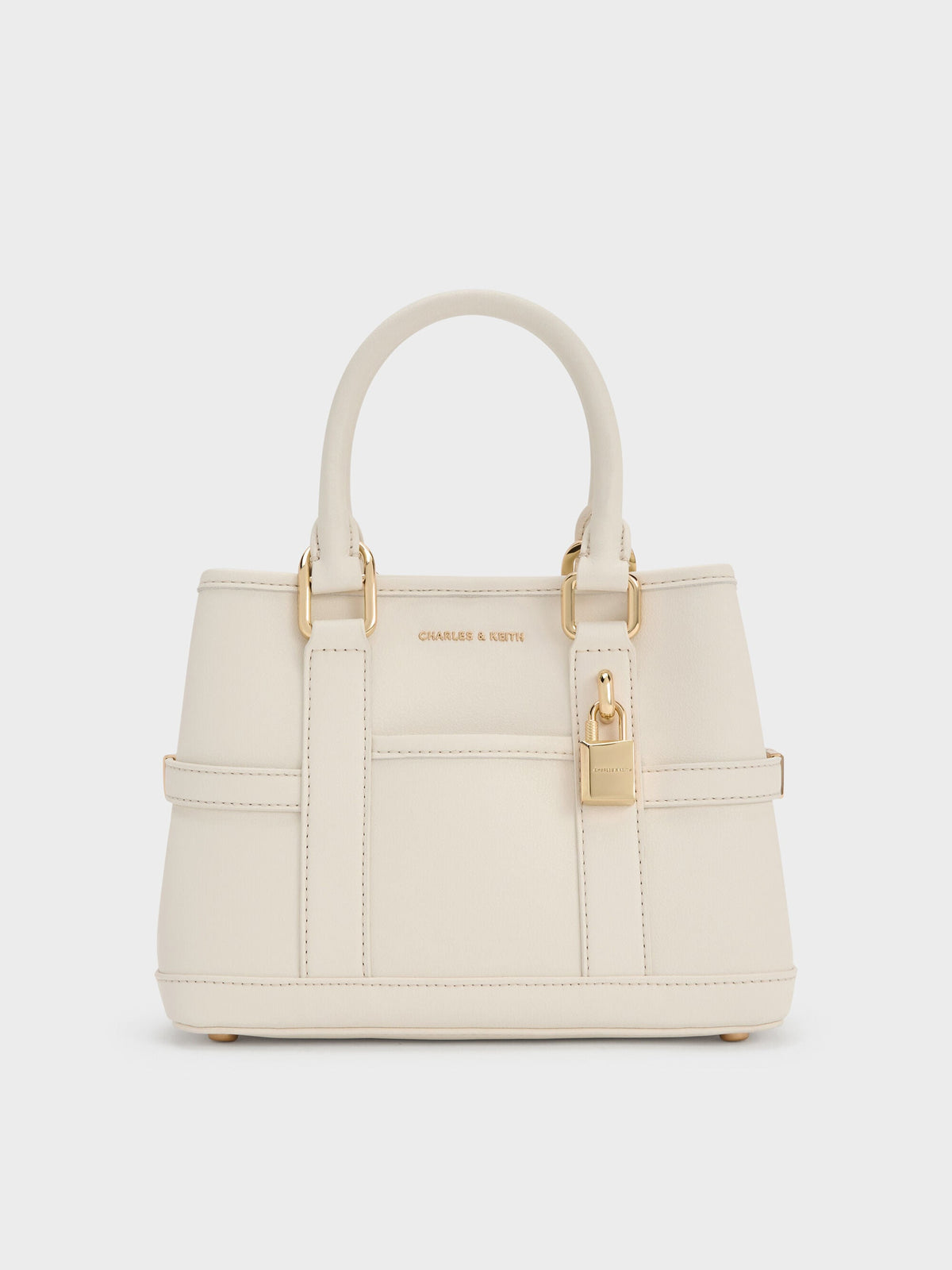 CHARLES & KEITH Quality | Mini Scottie Tote Bag - Cream
