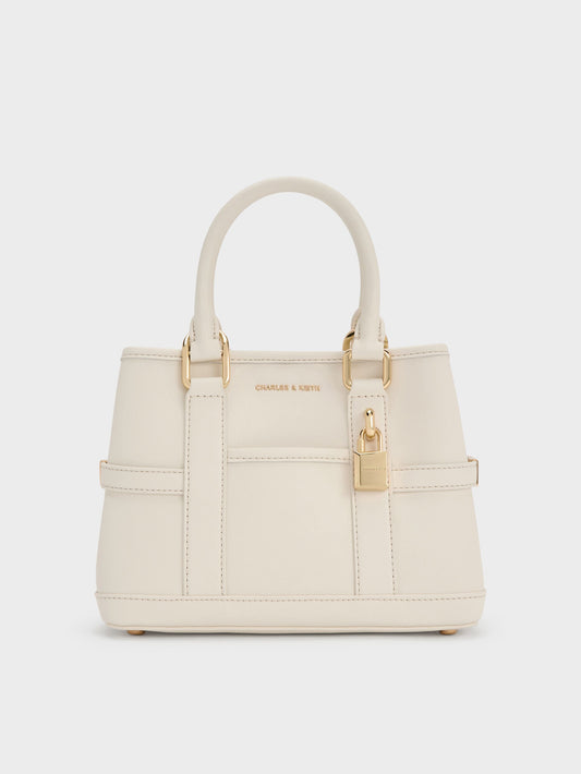 CHARLES & KEITH Quality | Mini Scottie Tote Bag - Cream