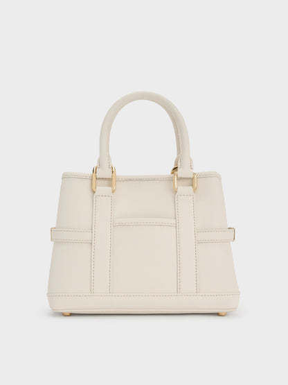 CHARLES & KEITH Quality | Mini Scottie Tote Bag - Cream
