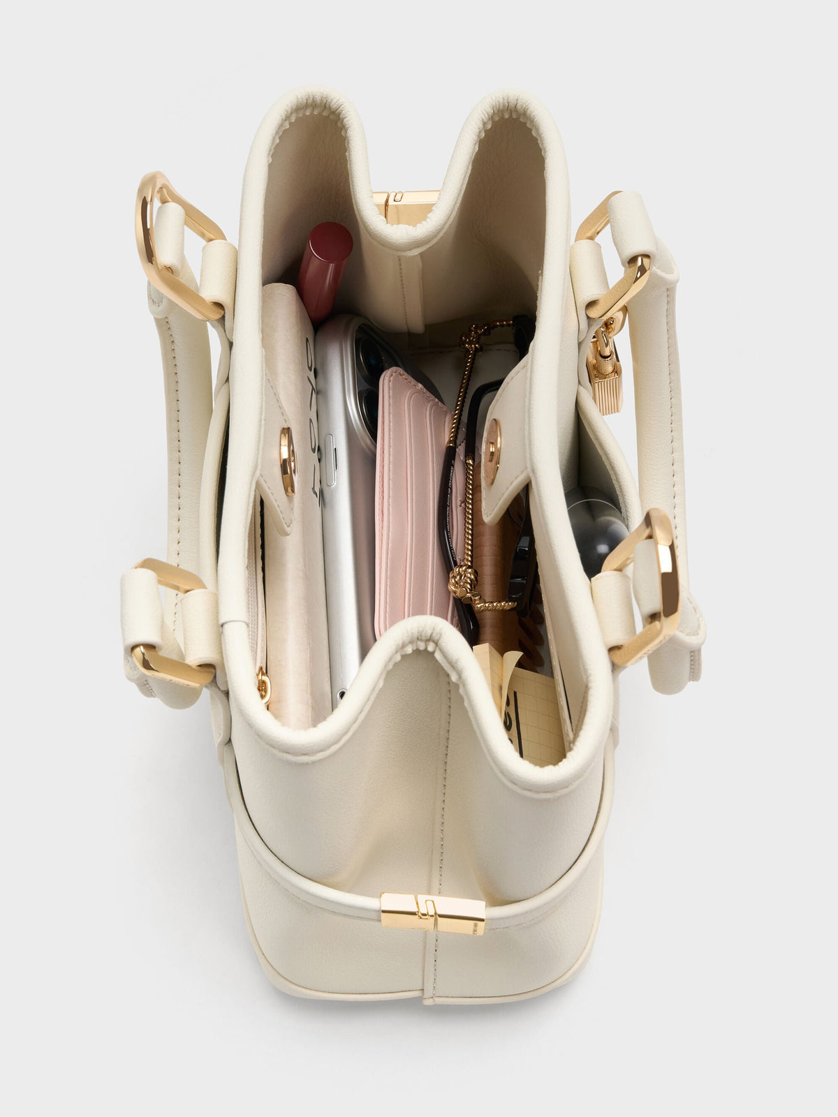 CHARLES & KEITH Quality | Mini Scottie Tote Bag - Cream