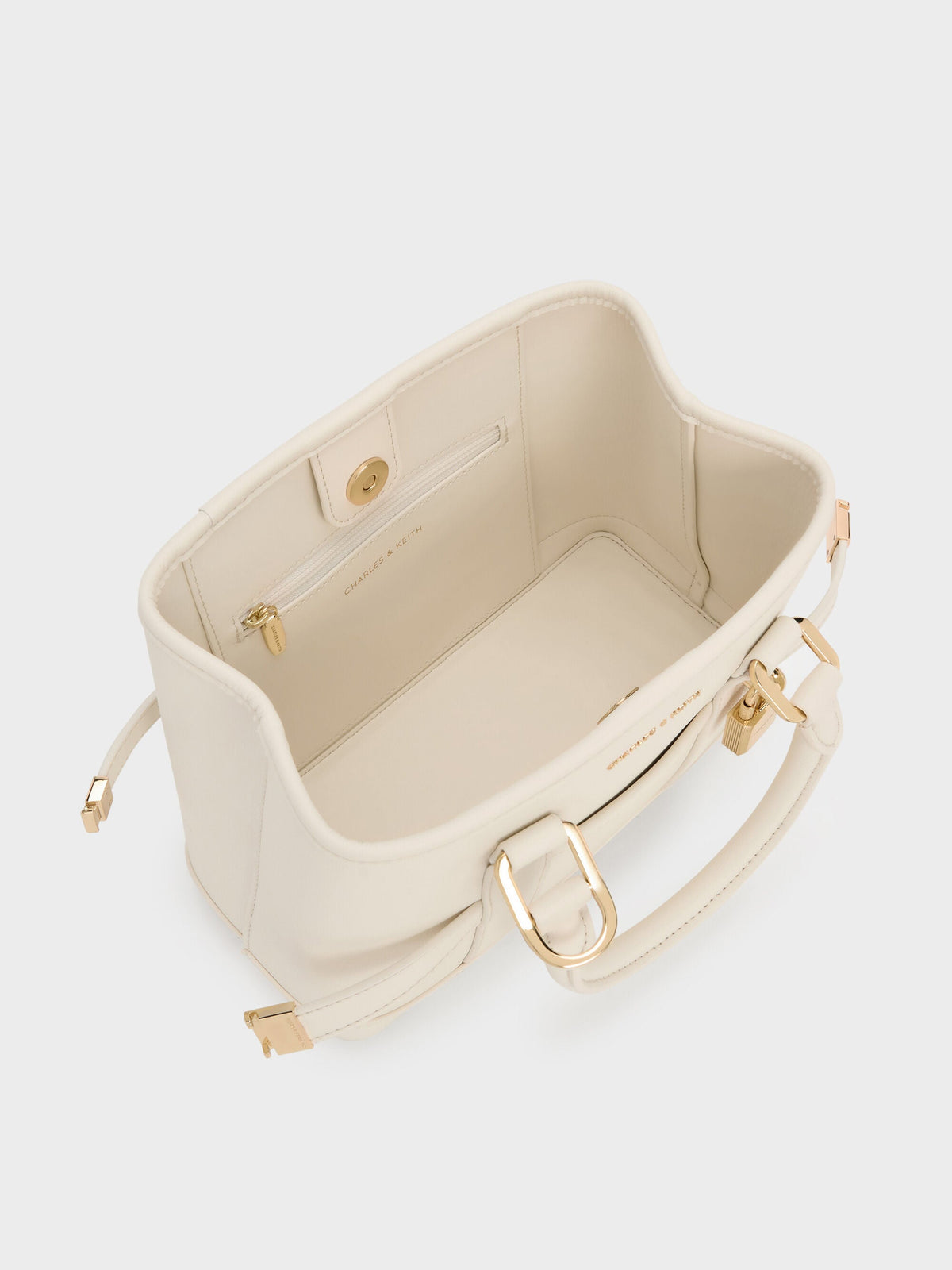 CHARLES & KEITH Quality | Mini Scottie Tote Bag - Cream