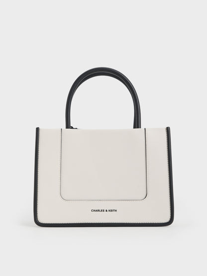 CHARLES & KEITH Exclusive | Mini Daylla Tote Bag - Cream