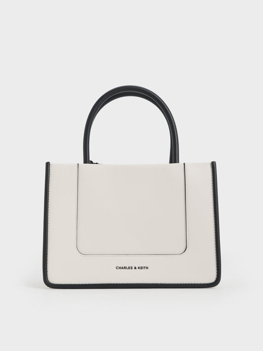 CHARLES & KEITH Exclusive | Mini Daylla Tote Bag - Cream