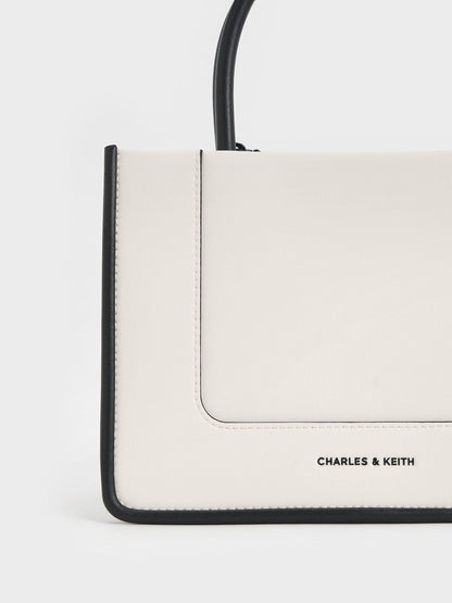 CHARLES & KEITH Exclusive | Mini Daylla Tote Bag - Cream